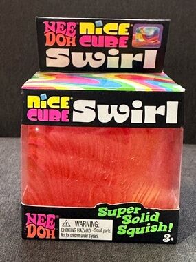 NeeDoh Nice Cube Swirl (Original) orange - NWT